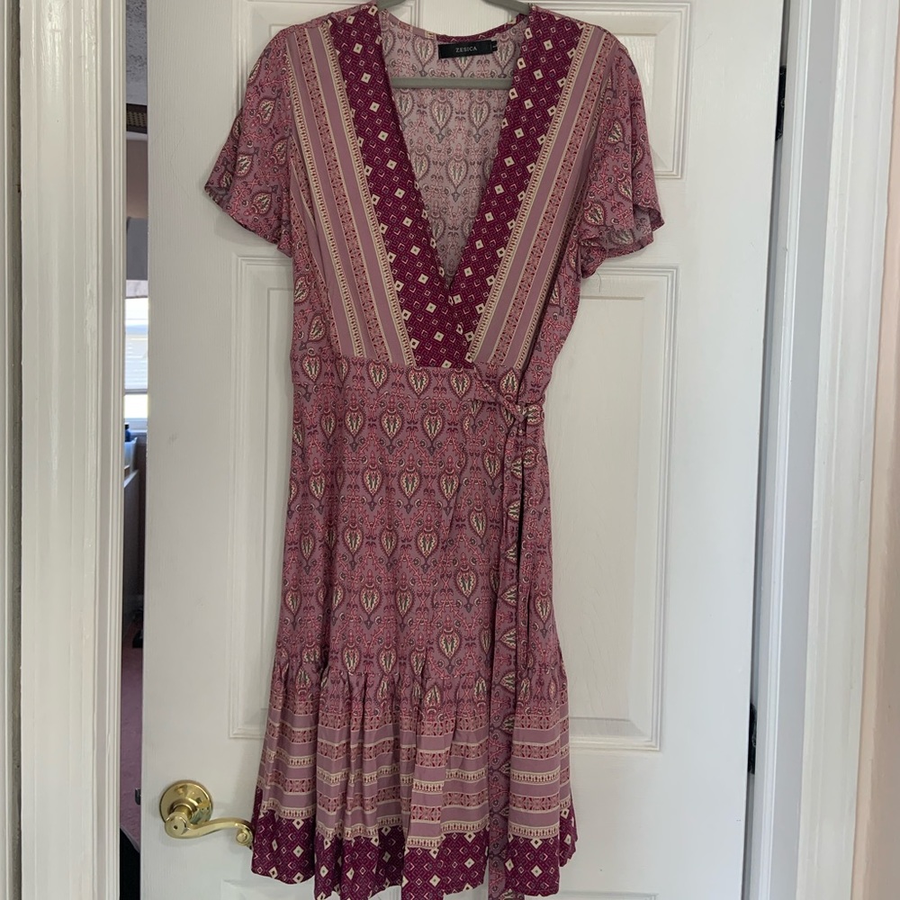 Purple Wrap Dress NEVER WORN